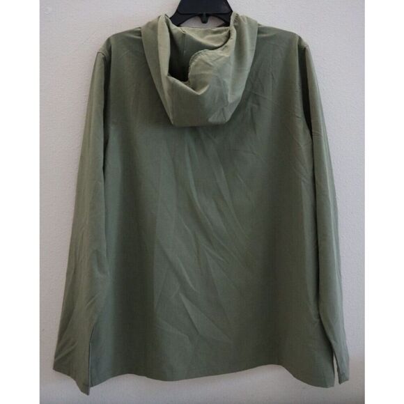 Charm City Run LMSSJ904 Men's Sz Large Cactus Green Soft Shell Hooded Jacket - Picture 2 of 7
